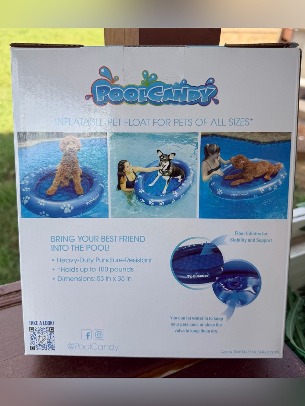 Inflatable Pet Float - Pool float for Dogs All Sizes - Picture 2 of 8